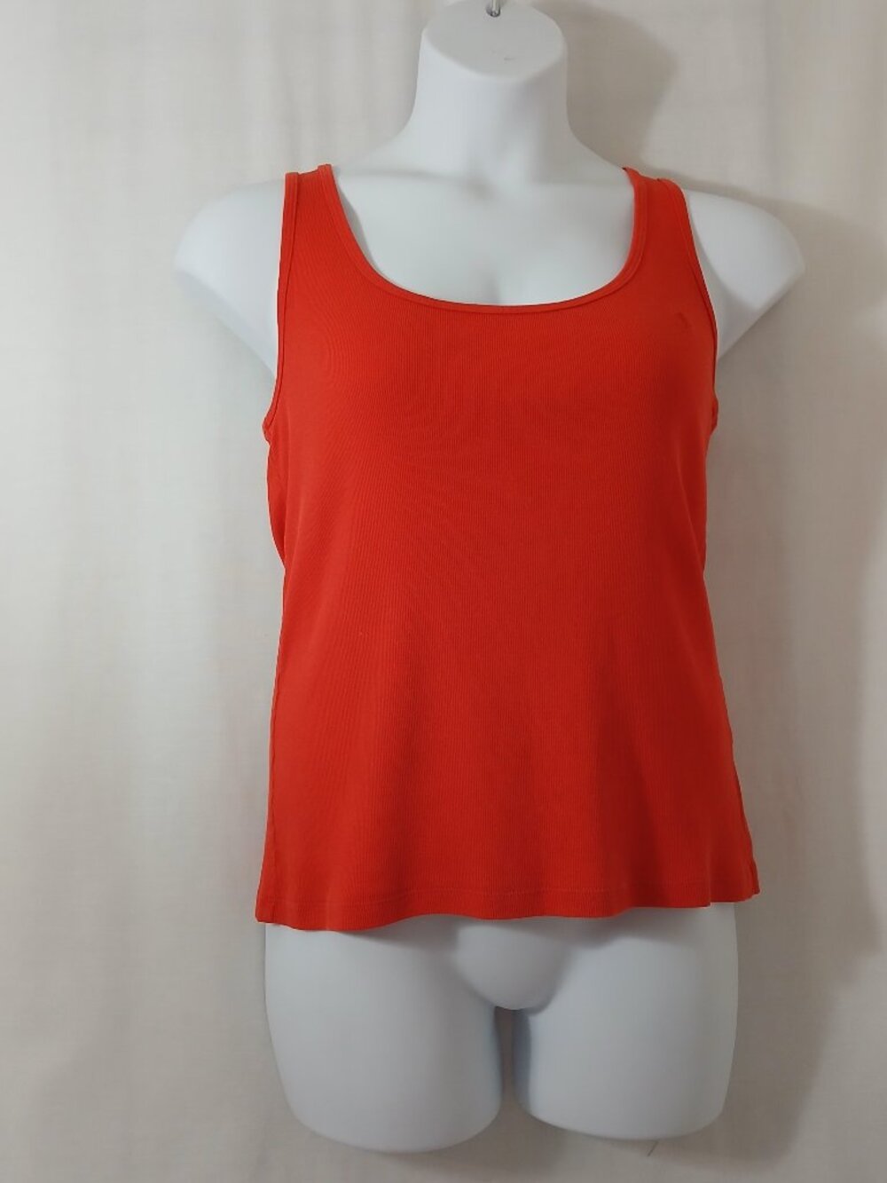 Lauren Ralph Lauren Orange Rib Knit Tank - Size XL